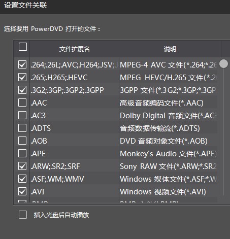 ��ι������PowerDVD�еľ����ļ�