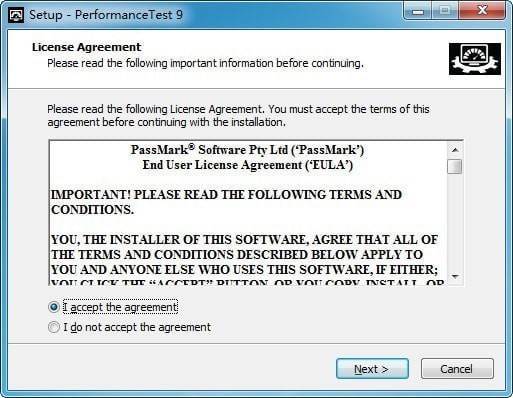 PassMark&ensp;PerformanceTest�ٷ��氲�b����