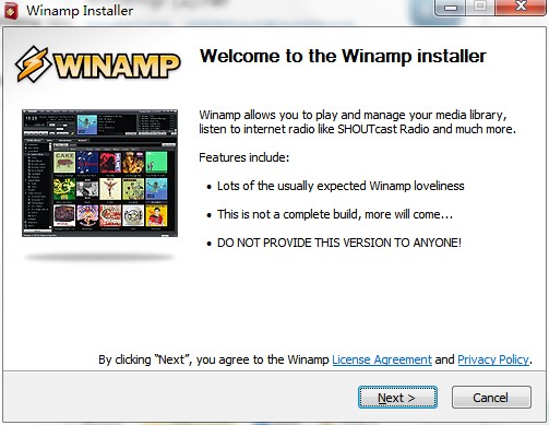 Winamp�ٷ�����ΰ��b��Winamp���b�̳�