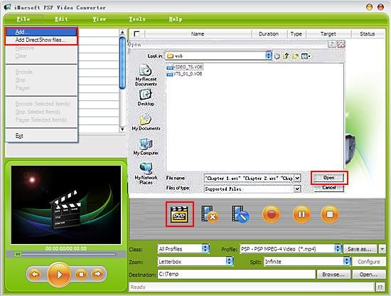 iMacsoft PSP Video ConverterVOB�D�Q��PSPҕ�l�ļ��̌W