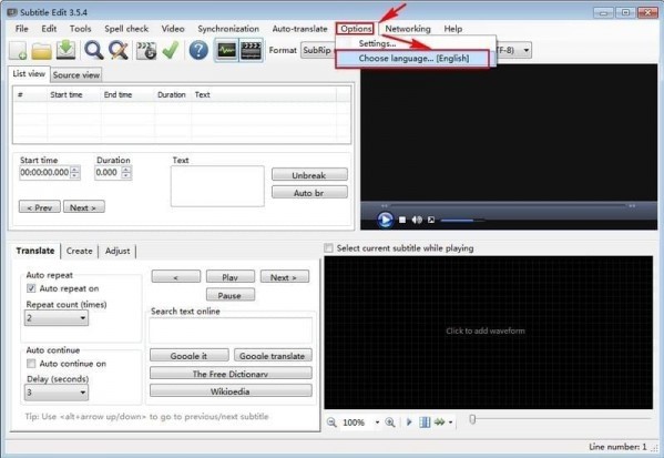 Subtitle&ensp;Editʹ�ý�B