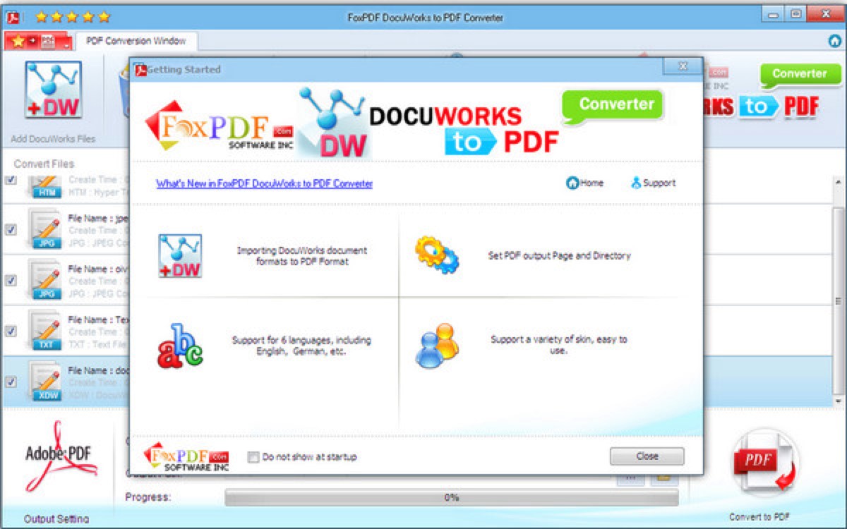 xdw�D���D�Qܛ��FoxPDF DocuWorks to PDF Converter���d