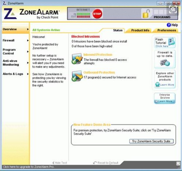 ZoneAlarm���������d �A���ڿ͹���