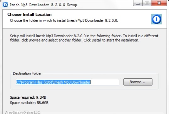 �����������d��Imesh MP3 Downloader���d���b