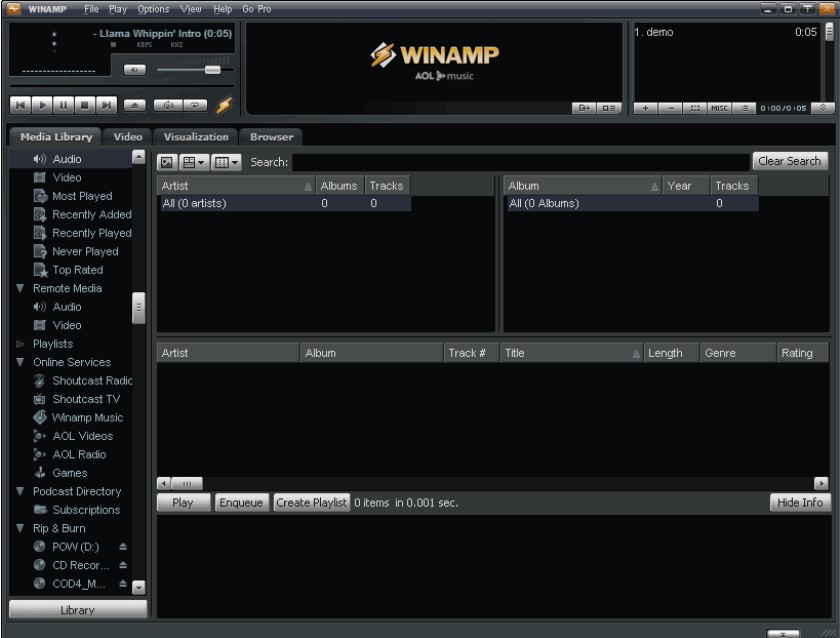 Winamp������������ô�O���������w��