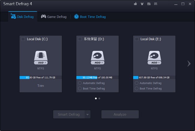 �űP��Ƭ�������ߣ�IObit&ensp;Smart Defrag�����b�̳�