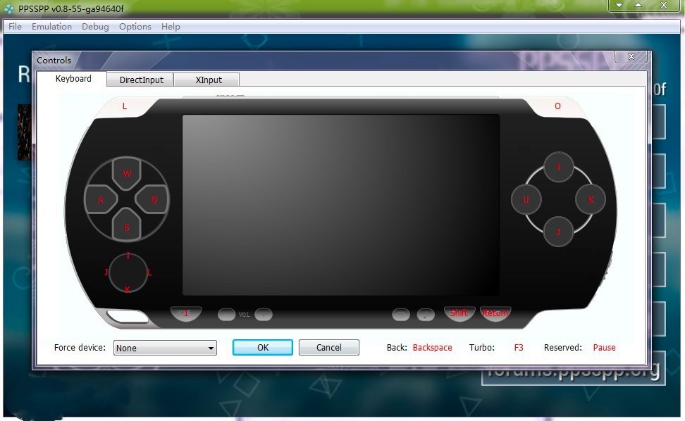 PPSSPPģ�M���ˆ������O�ü������O��