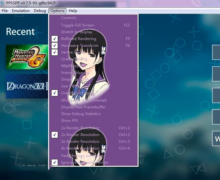 PPSSPPģ�M���ˆ������O�ü������O��