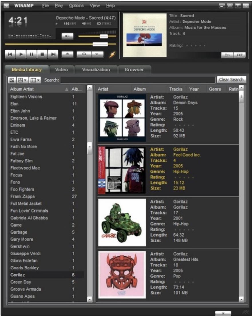 Winamp���|(zh��)������(l��)��������ʹ�ü���Ԕ��(x��)��B