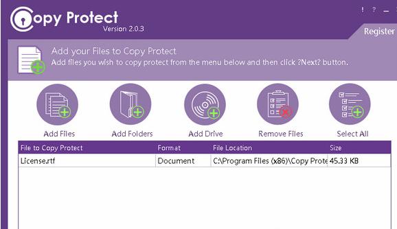 Copy Protect��X�����d����ʹ�ü��ɈD����ʾ