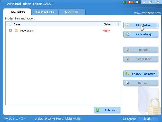 WinMend Folder Hidden����ʹ�Î���