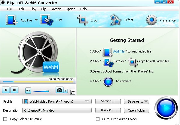 Bigasoft WebM Converter���dʹ�ý̌W