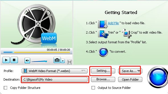 Bigasoft WebM Converter���dʹ�ý̌W