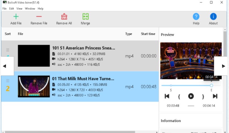 Boilsoft Video Joinerҕ�l�ϲ�ܛ��ʹ�Î���