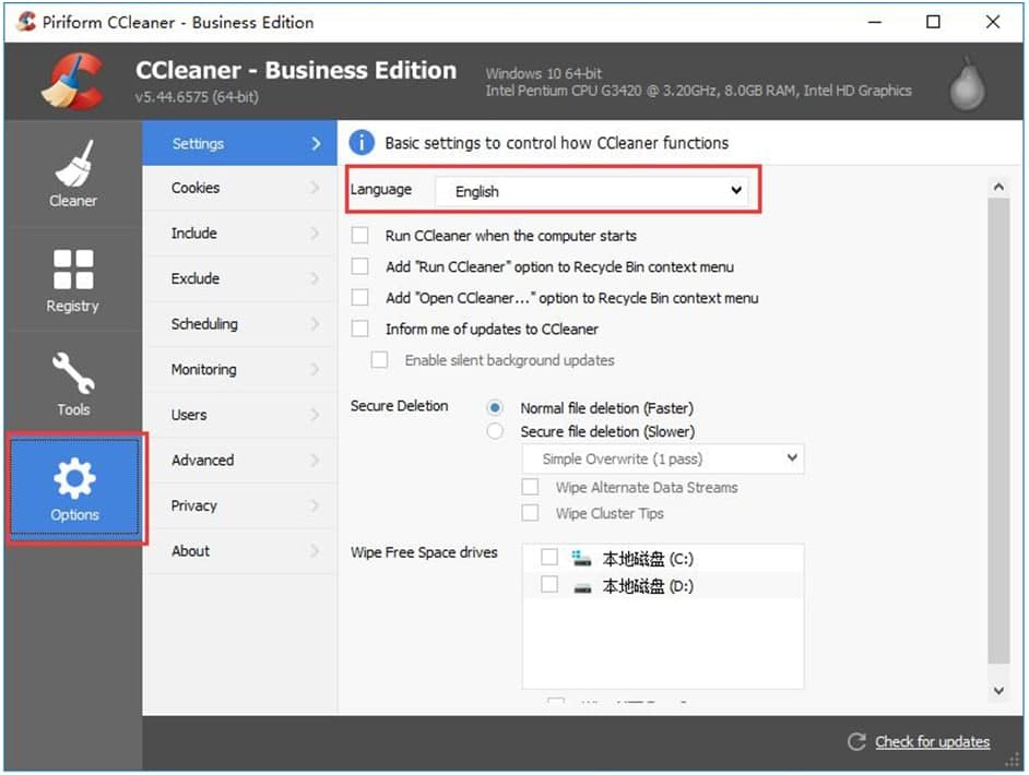 ccleaner���İ��O�ü��ɷ���