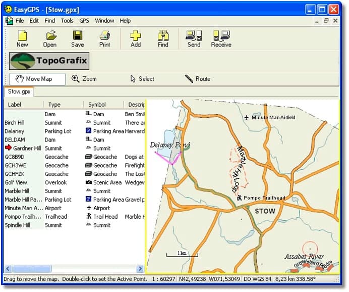  EasyGPS��X�湦����ɫԔ����B�����M���d