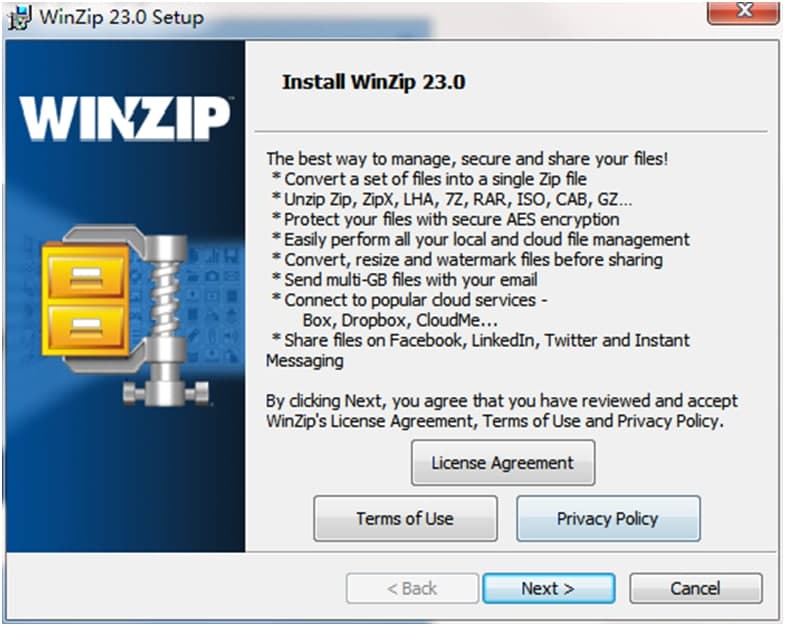 WinZip�ٷ���ٷ����dʹ��Ԕ���B