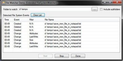 FileSystemWatcherܛ���Ļ�������Ԕ����B