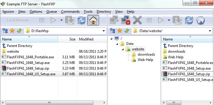FlashFXP�ٷ����d��(chu��ng)���ļ���ݔҎ(gu��)�t�D�Ľ̌W
