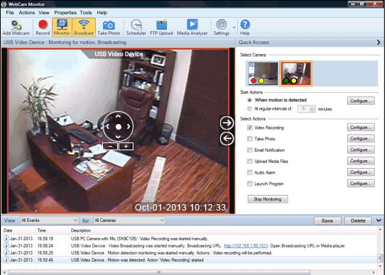 WebCam Monitor�ٷ����d�x��V�������ļ��̌W
