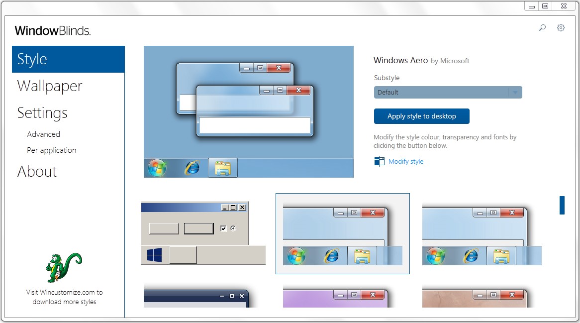WindowBlinds���İ�ܛ����ɫ�����ܽ�B