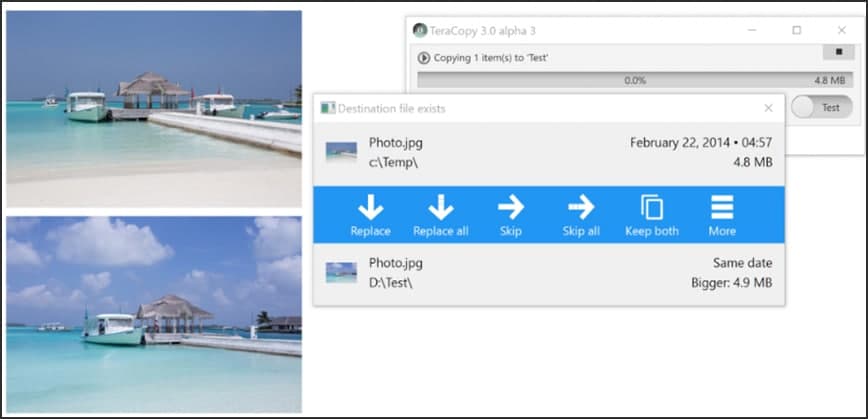 TeraCopy �ٷ����d�ϷŴ_�J��Ԓ��D�Ľ̌W