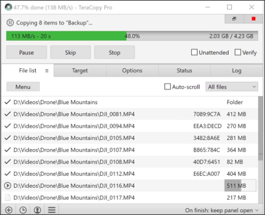 TeraCopy �ٷ����d�ϷŴ_�J��Ԓ��D�Ľ̌W