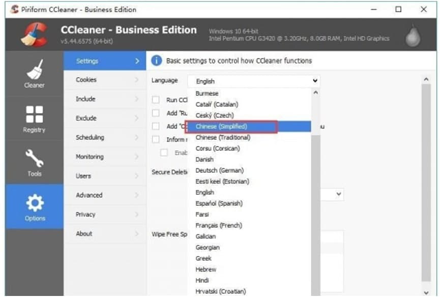 CCleaner���ܽ�B��ʹ�ý��h