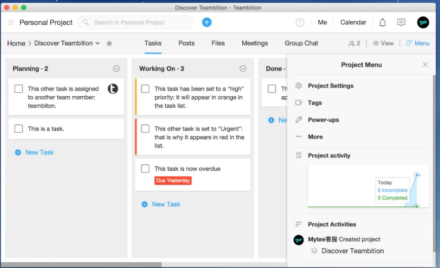 �D��Teambition