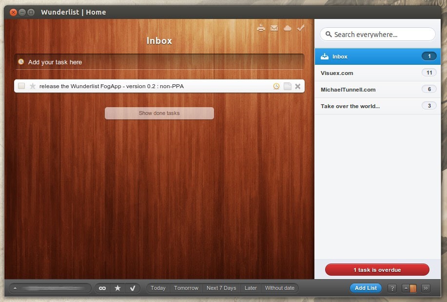 �D��Wunderlistܛ���Ļ�����B�cʹ�÷���