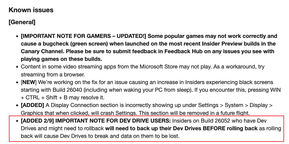 �D��Ոע���ݔ�����΢ܛDev Drive(�_�l����)�؝L�r��������ȫ�G