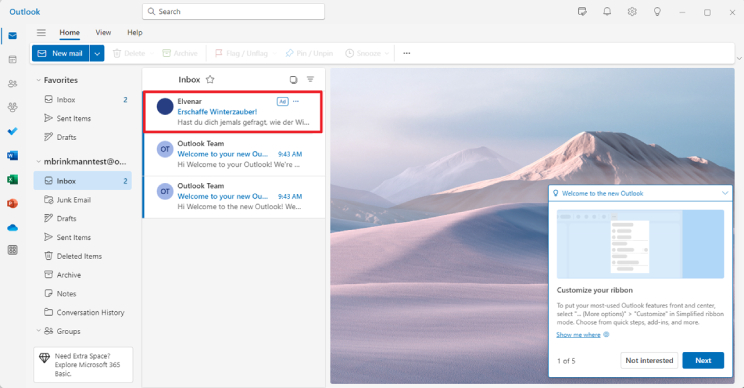 �D��΢ܛ�_(k��i)ʼ���°�Outlook��Ͷ����픏V�� ��Ҫ�ص��P(gu��n)�]�V����1.99��Ԫ/��